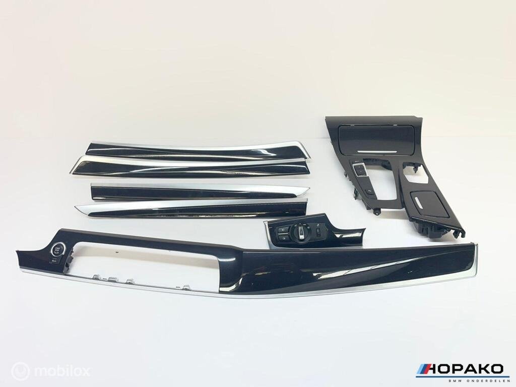 Interieurlijsten set hoogglans zwart BMW 5 serie F10 F11, Auto-onderdelen, Interieur en Bekleding, Gebruikt, Ophalen of Verzenden