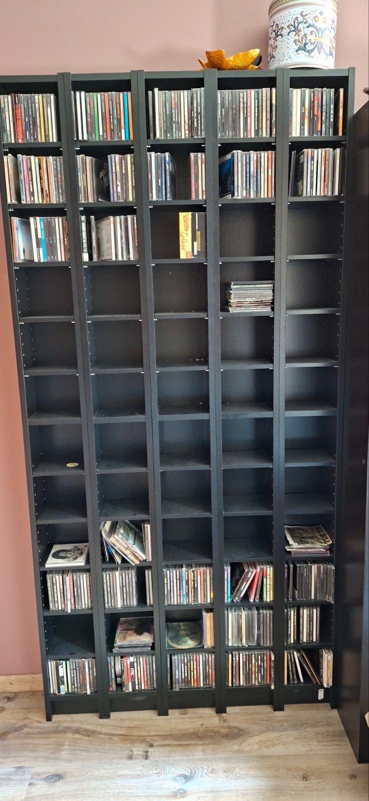 CD Toren rek in hout, Huis en Inrichting, Woonaccessoires | Cd- en Dvd-rekken, Ophalen, Gebruikt, 75 tot 150 discs, Cd's