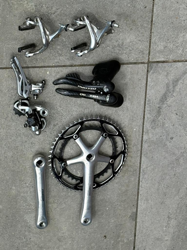 Campagnolo record groepset, Fietsen en Brommers, Fietsonderdelen, Ophalen of Verzenden, Gebruikt, Racefiets, Overige typen