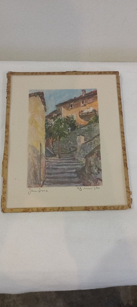 Gandria postkaart,Zwitserland,gesigneerd Fritz Meijer,n674, Verzamelen, Ophalen of Verzenden