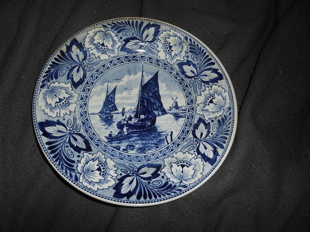 Assiette BOCH Delfts +-23cm, Enlèvement ou Envoi