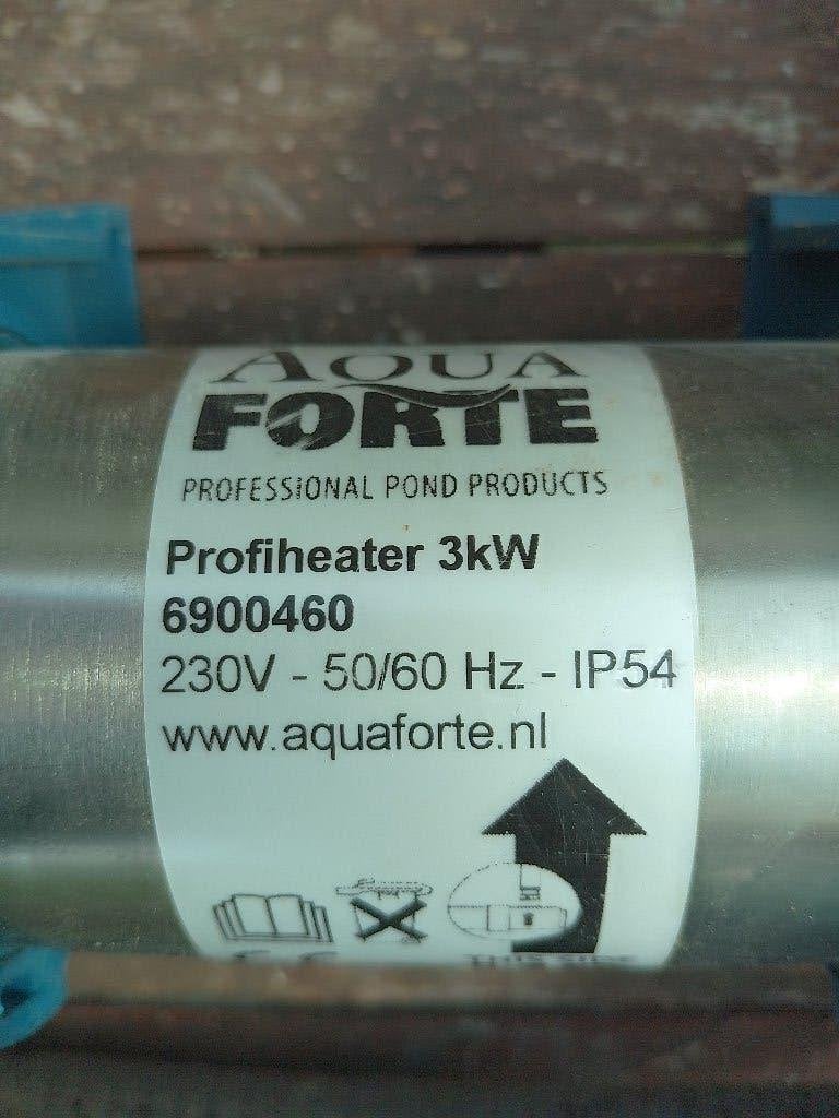 Aquaforte 3KW vijver/zwembad verwarming, Ophalen of Verzenden, Zo goed als nieuw, 800 watt of meer, Thermostaat