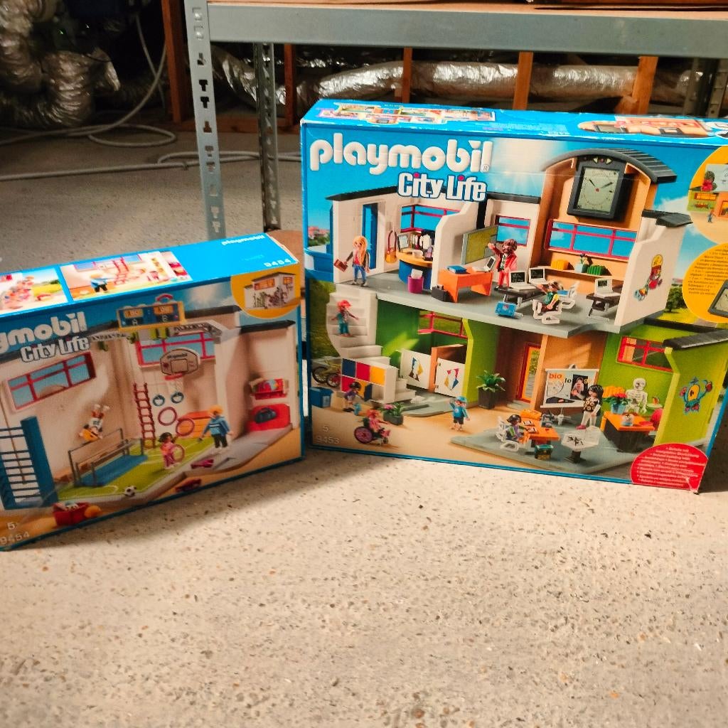 Playmobil school set, Kinderen en Baby's, Ophalen of Verzenden, Gebruikt, Complete set