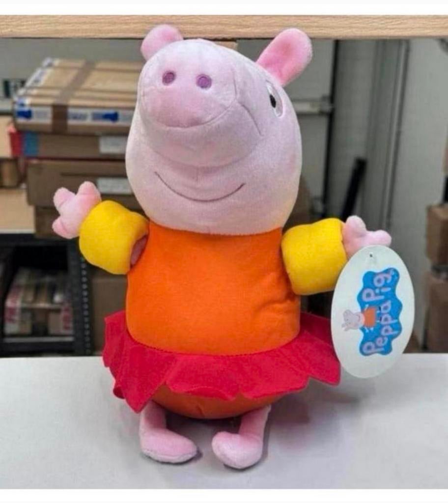 Peluche Peppa Pig XL de 30 cm, nouveau jouet doux et, TV, Enfants & Bébés, Neuf, Avec étiquette, Enlèvement ou Envoi, Peppa Pig