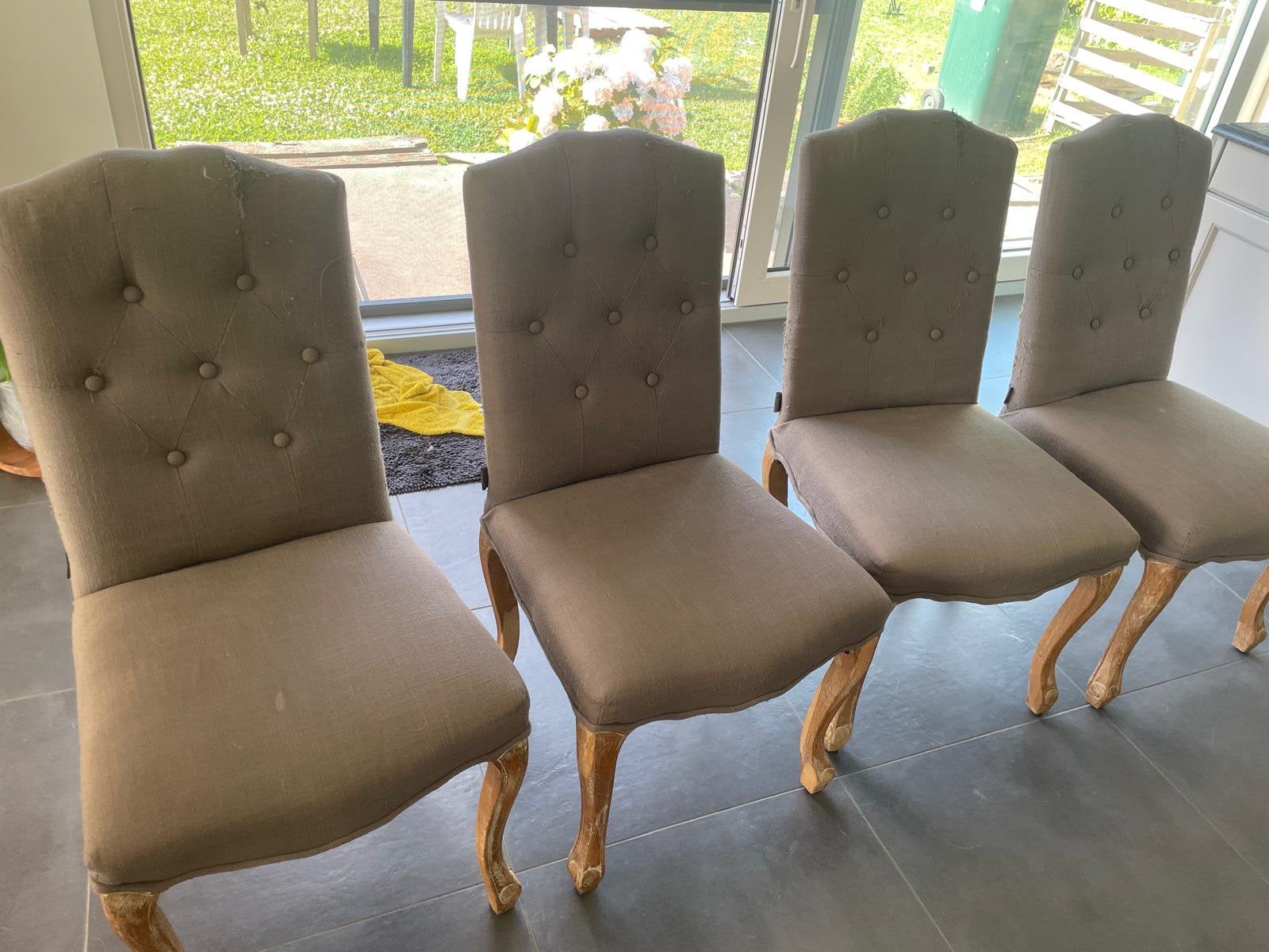 Landelijk stoelen, Maison & Meubles, Chaises, Utilisé, Cinq, Six Chaises ou plus, Tissus, Enlèvement
