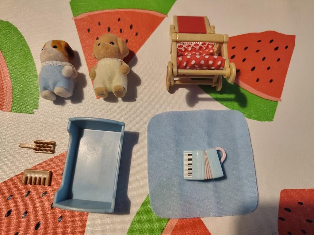 Sylvanian families babies met buggy, Ophalen of Verzenden