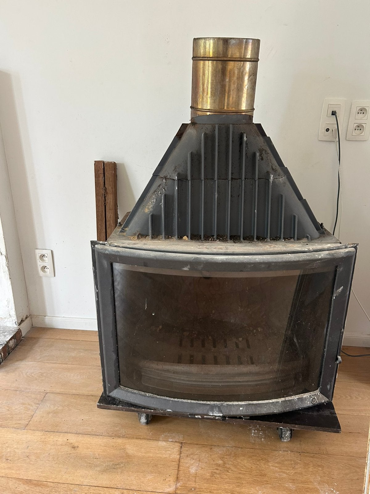 Inbouwhaard / houtkachel, Huis en Inrichting, Ophalen, Gebruikt, Inbouwhaard, Houthaard