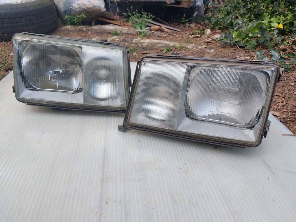 Mercedes w124 koplampen set, Ophalen, Gebruikt, Mercedes-Benz