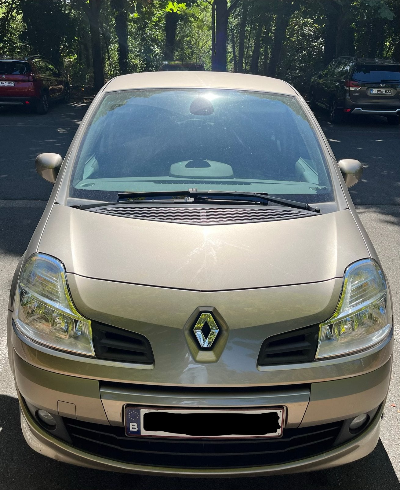 Renault Modus 1.6 Aut. bj 2010, Auto's, Monovolume, 4 cilinders, Leder en Stof, Beige