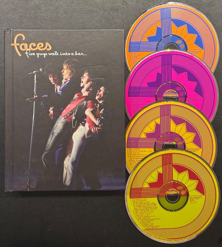 FACES - Five guys walk into a bar... ( 4CD Boxset ), CD & DVD, CD | Rock, Comme neuf, Rock classique, Coffret, Envoi