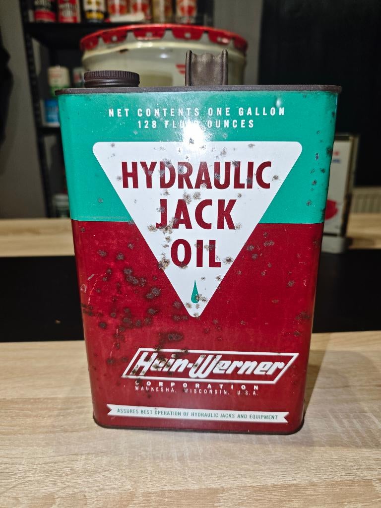 Ancien bidon d' huile olieblikk oil can, Enlèvement ou Envoi, Utilisé, Emballage