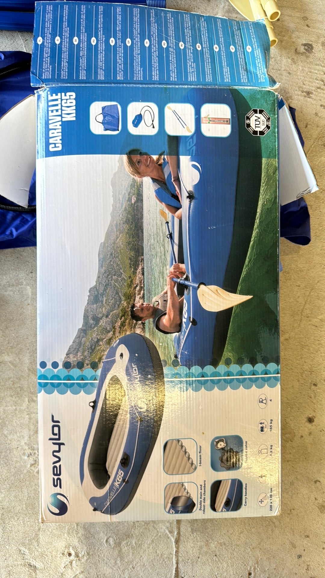 Sevylor Caravelle KK65 roeibootje, Watersport en Boten, Rubberboten, Ophalen, Zo goed als nieuw