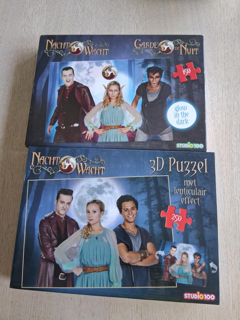 2 puzzels nachtwacht, Ophalen, Minder dan 500 stukjes, Zo goed als nieuw, Legpuzzel