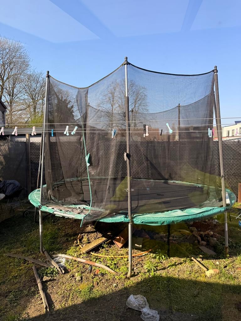 Trampoline groot, Ophalen, Gebruikt