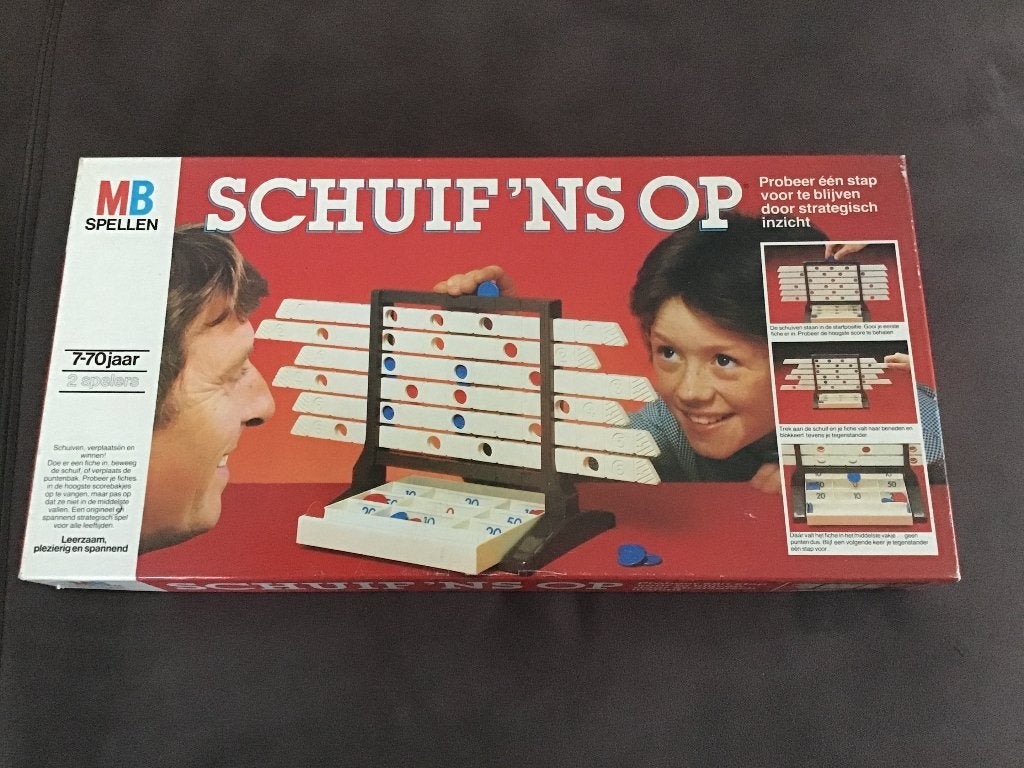 Schuif ‘ns op., Een of twee spelers, Ophalen, Zo goed als nieuw, MB spelen