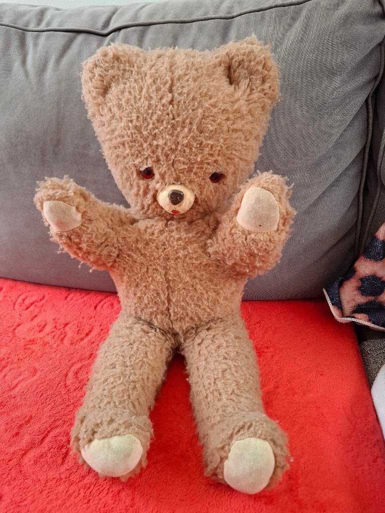 Ours en peluche vintage, Enlèvement ou Envoi, Utilisé, Autres types, Autres marques