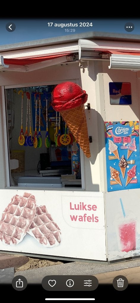 IJs bol gevel decoratie horeca, Articles professionnels, Enlèvement, Glace