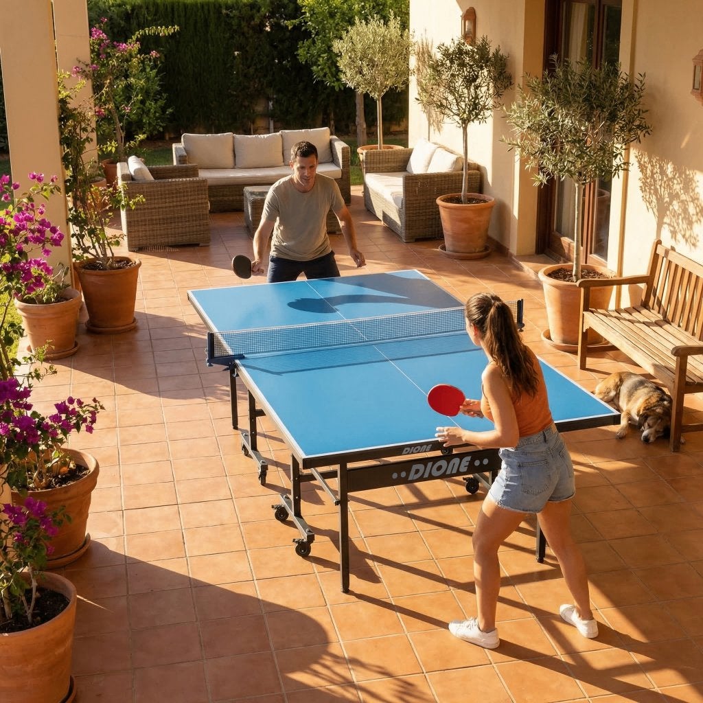 DIONE S500o OUTDOOR -  Tafeltennistafel Pingpongtafel NIEUW, Sport en Fitness, Ophalen of Verzenden, Nieuw, Tafel Outdoor, Inklapbaar