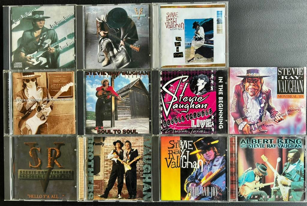 CD collectie Stevie Ray Vaughan (incl bootlegs), Ophalen, 1980 tot heden, Gebruikt, Blues