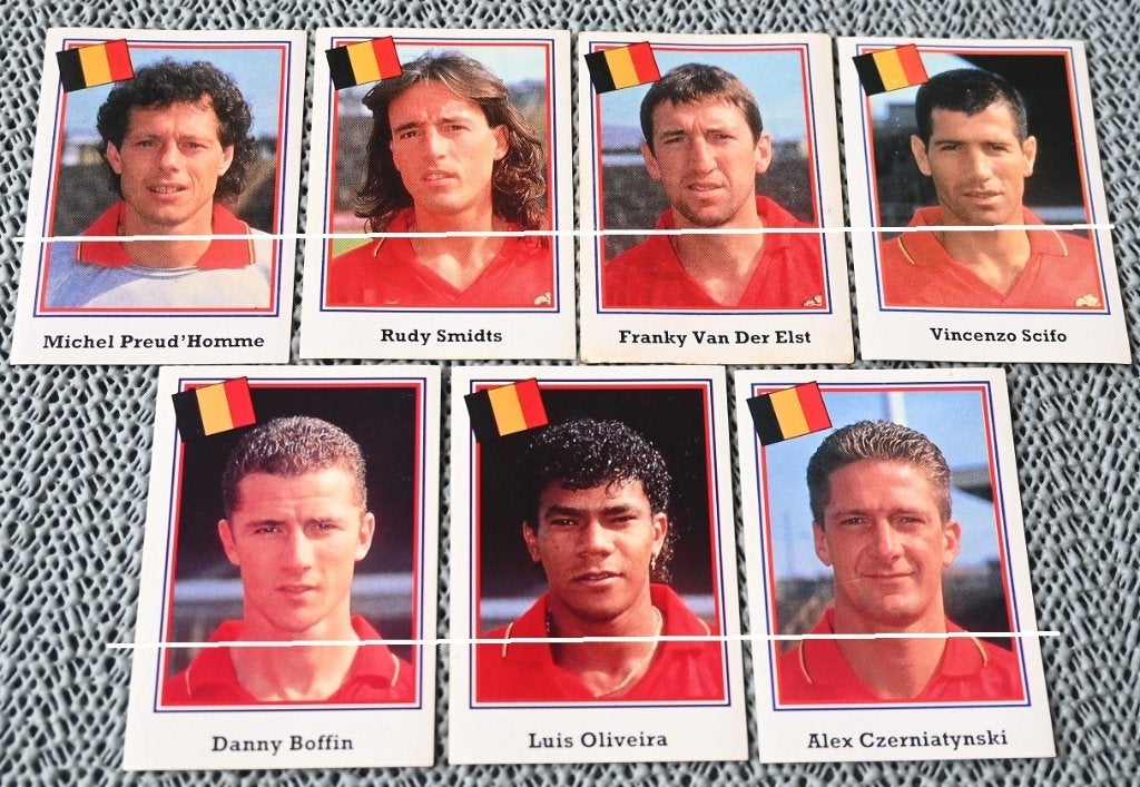 Coupe du monde Euroflash USA 94/Belgique/7 autocollants, Envoi, Neuf, Affiche, Image ou Autocollant