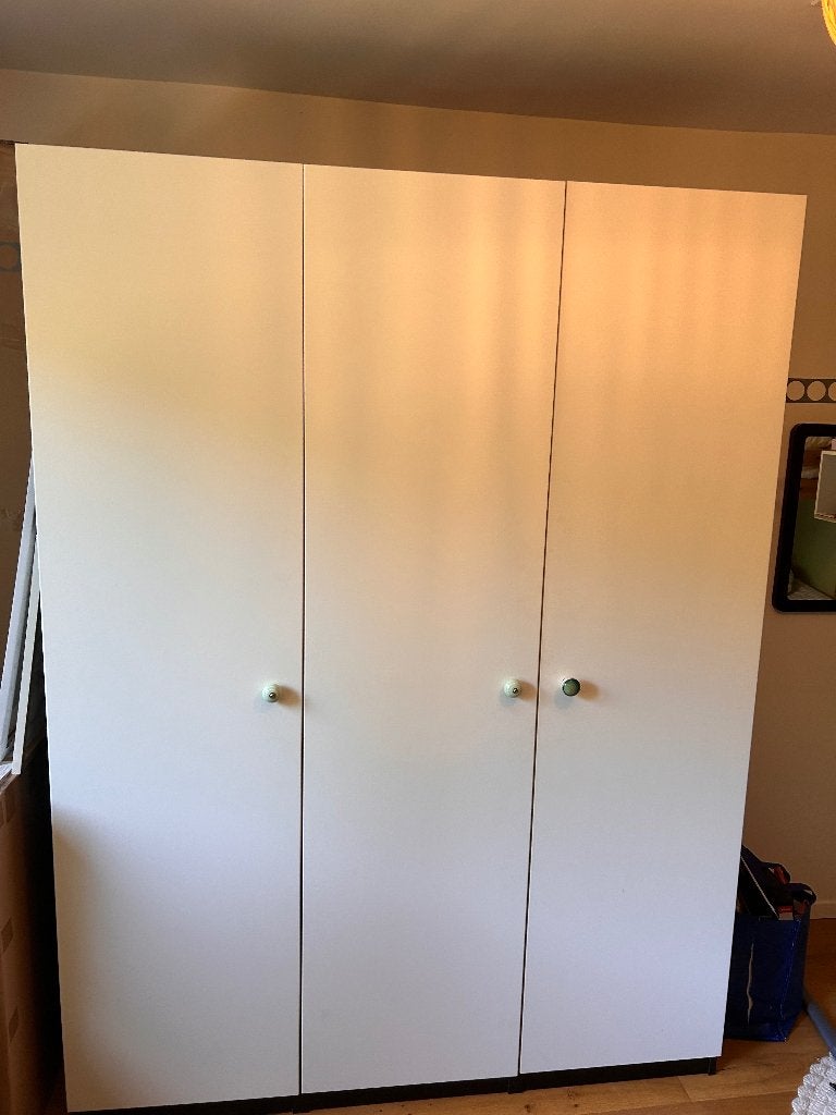 Kledingkast Pax Ikea Zwart - wit, Huis en Inrichting, Kasten | Kleerkasten, Ophalen, Gebruikt, Met lade(s)