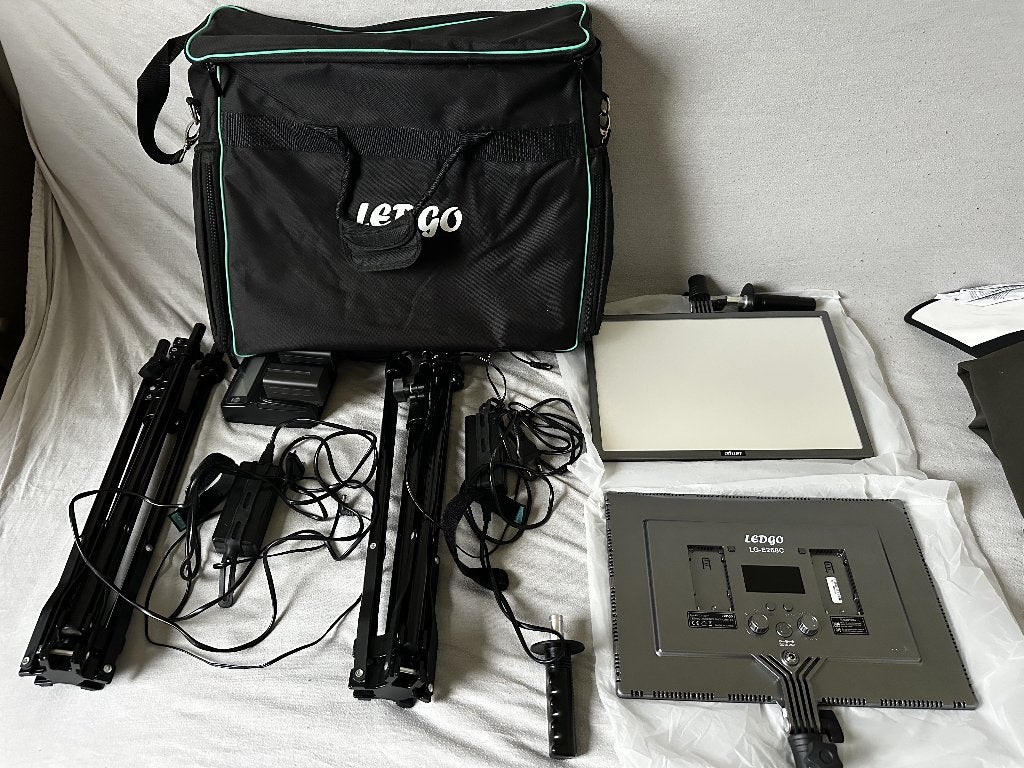 Ledgo E268C Bi-color kit, TV, Hi-fi & Vidéo, Sans fil, Enlèvement ou Envoi, Comme neuf, Studio photo complet