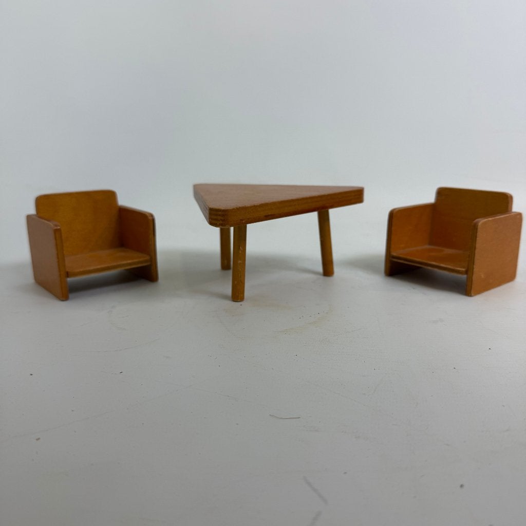 MId-century modern miniatuur meubelset uit de Sovjet-Unie, Ophalen of Verzenden