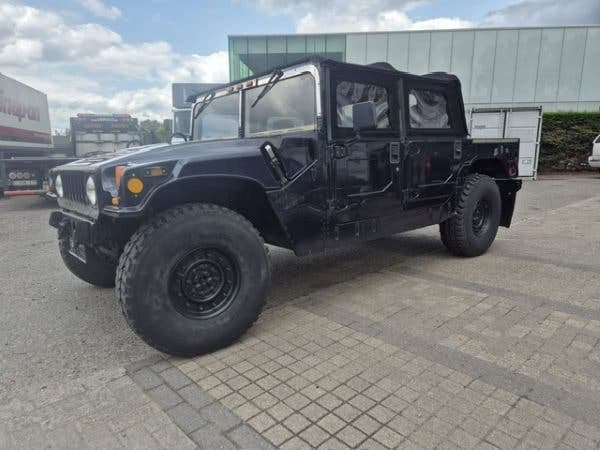 HUMMER H1 - BJ 1993, Auto's, Automaat, 4 zetels, Zwart, Leder