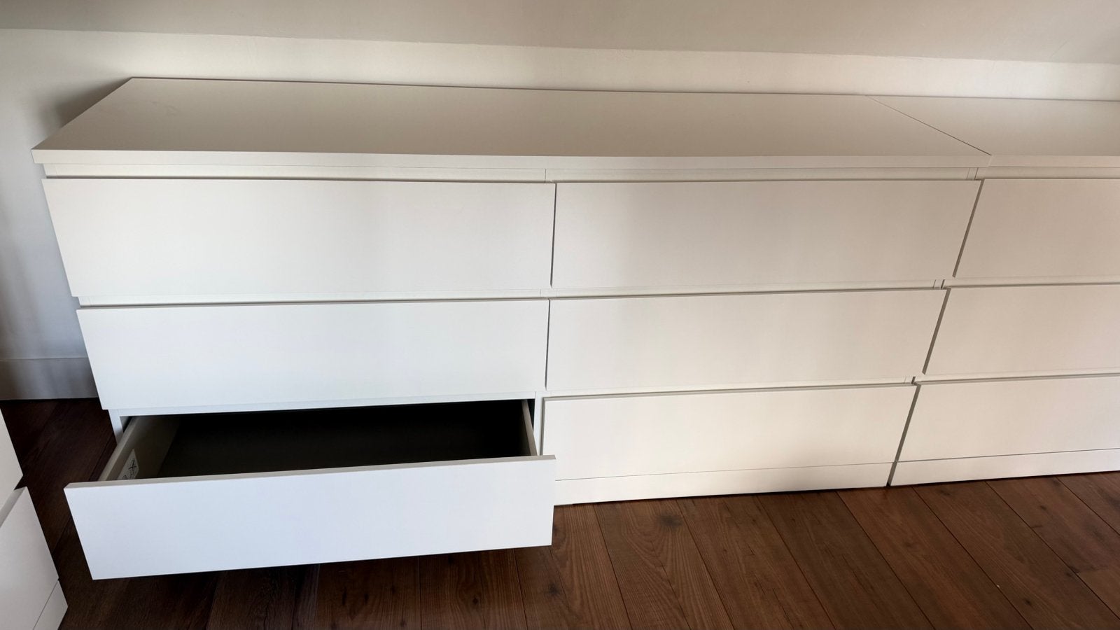 Commode blanche Malm Ikea 6 tiroirs 160x78cm, Huis en Inrichting, Kasten | Ladekasten, Zo goed als nieuw, Minder dan 100 cm, 150 tot 200 cm
