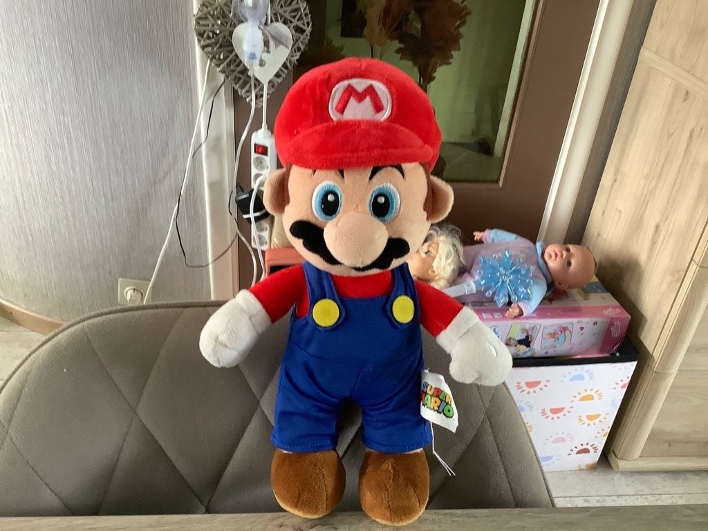 Supermario Mario pluche character (30 cm), Overige typen, Ophalen of Verzenden, Zo goed als nieuw, Nintendo