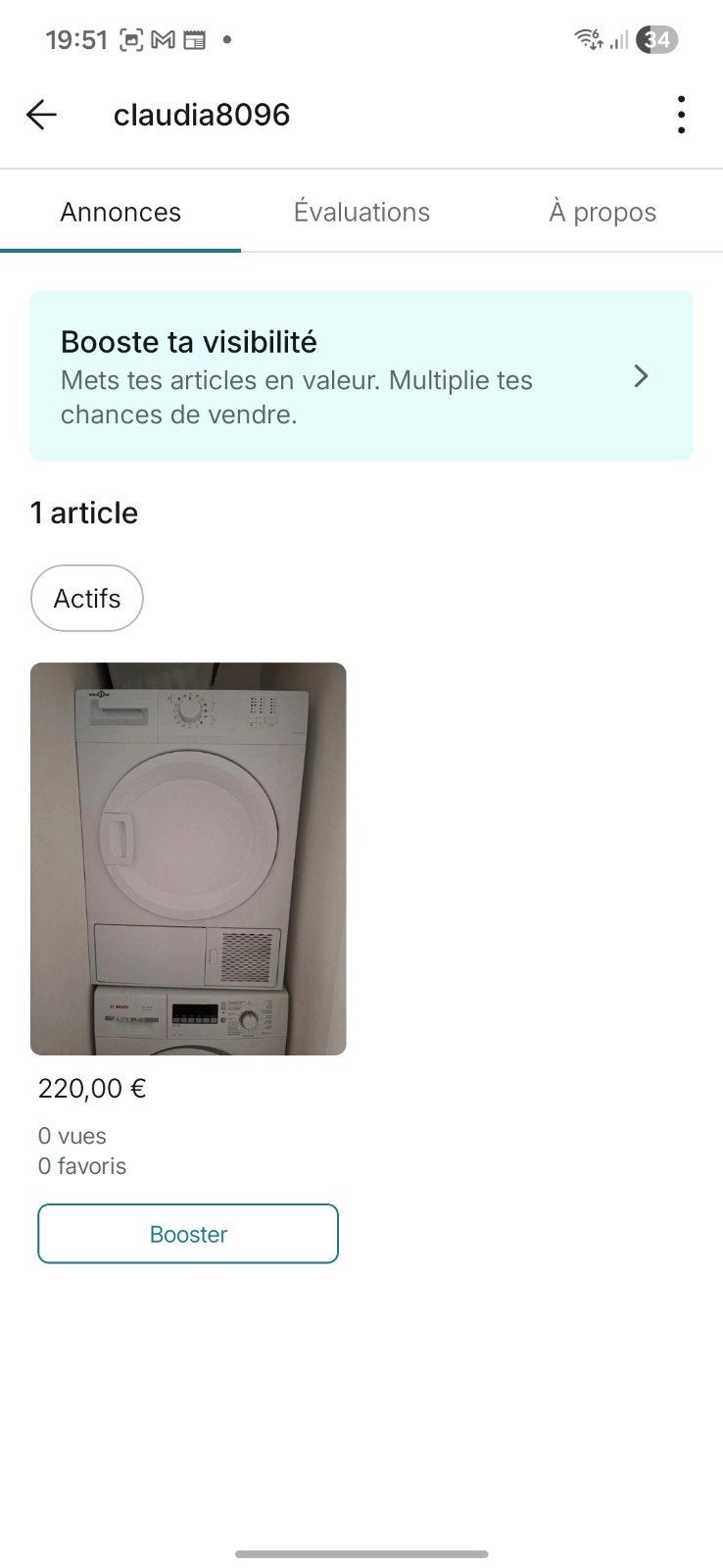 Sèche-linge HIGH ONE DHP 7 A+ W205T – État neuf – 220 €
Je v, 6 à 8 kg, Enlèvement, Neuf, Classe énergétique A ou plus économe