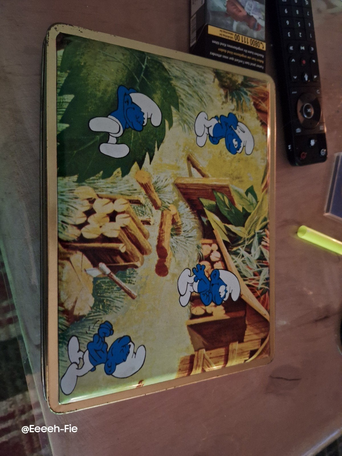 blikken doos de Smurfen, Verzamelen, Ophalen