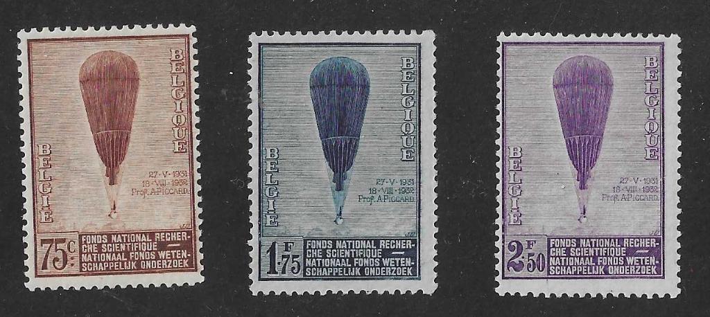 Timbres de Belgique - 353/355, Envoi