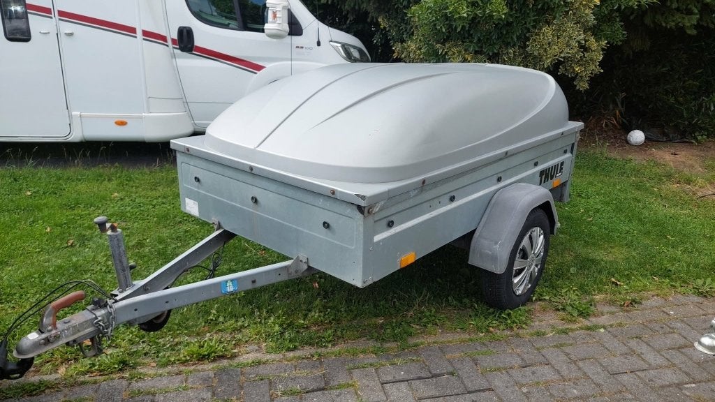 Thule 1205S aanhangwagen met bagagekap, Ophalen, Gebruikt