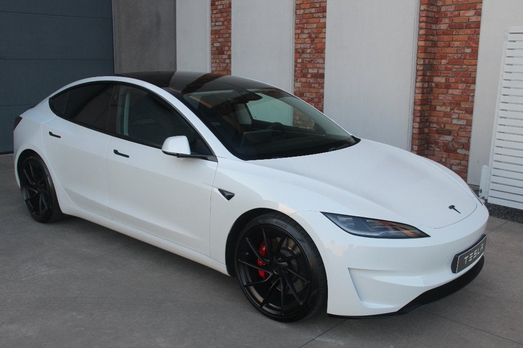 TESLA MODEL3 PERFORMANCE, Auto's, Automaat, Wit, Leder, 461 kW