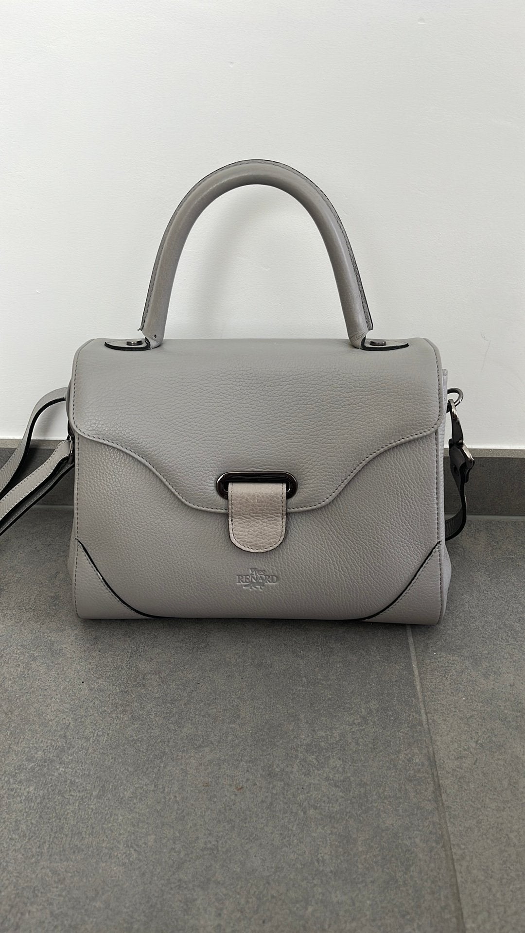 Handtas Yves Renard, Handtassen en Accessoires, Tassen | Damestassen, Ophalen, Zo goed als nieuw, Grijs, Handtas