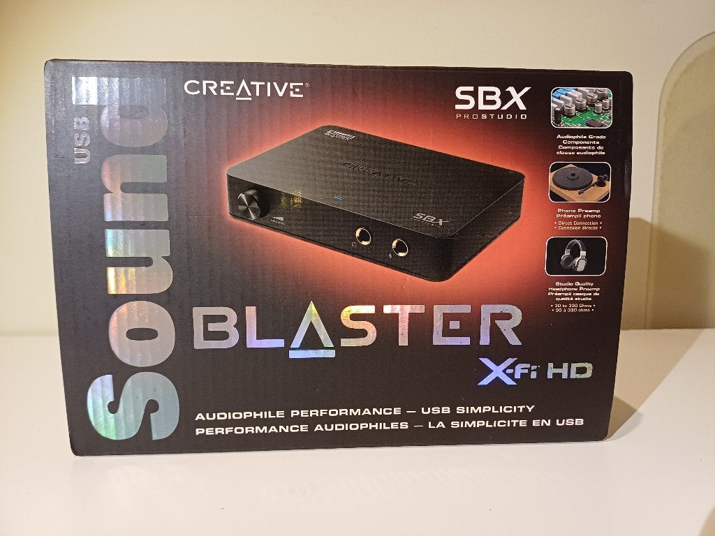 Sound Blaster X-Fi HD USB ext. / Préampli Vinyle, Audio, Tv en Foto, Converters, Ophalen of Verzenden, Nieuw