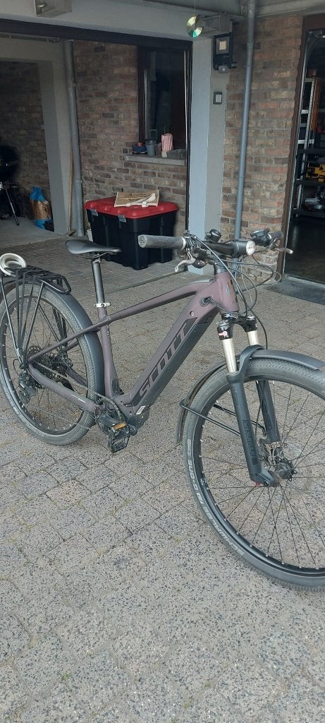 Velo électrique scott axis eride lady taille M, Fietsen en Brommers, Elektrische fietsen, Ophalen, Zo goed als nieuw, 50 km per accu of meer