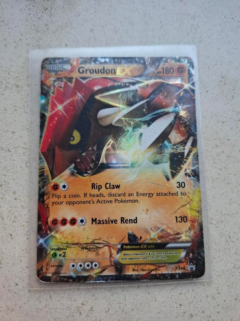 Groudon EX, Ophalen, Gebruikt, Losse kaart, Foil