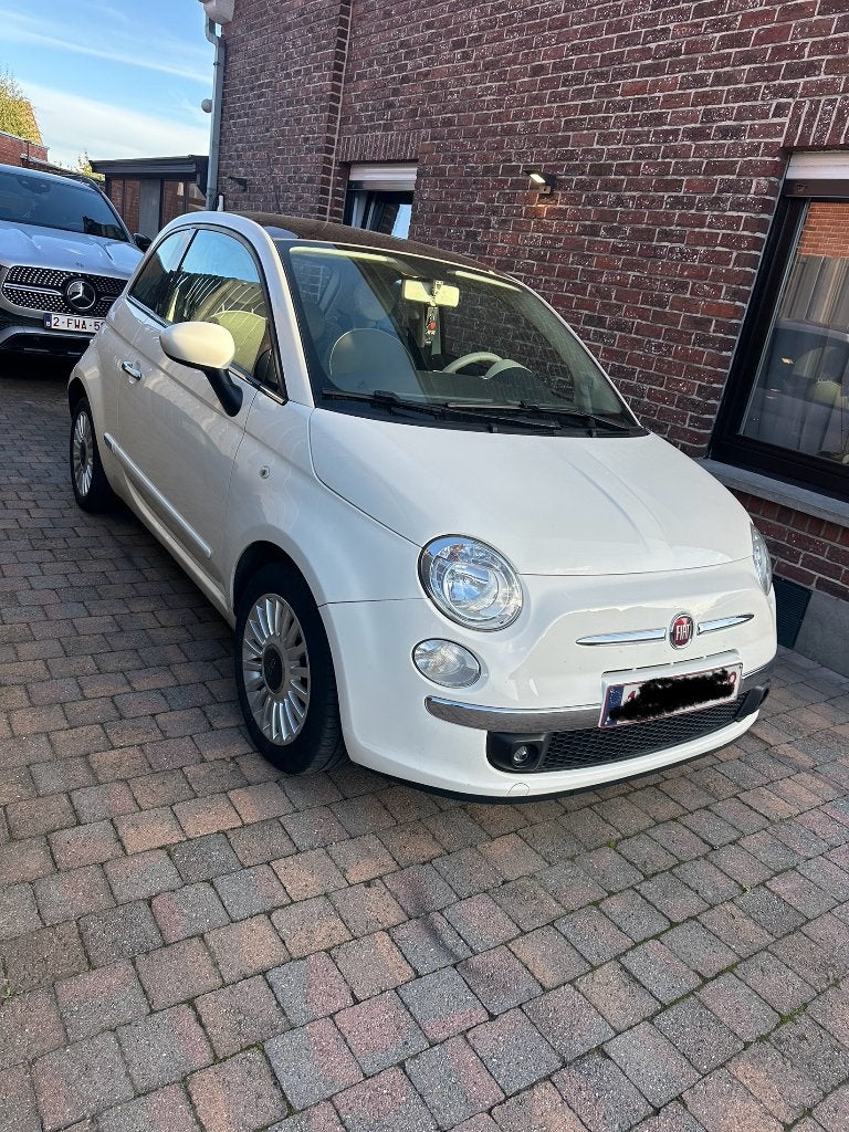 Fiat 500 gekeurd, Auto's, Voorwielaandrijving, Euro 5, Leder en Stof, Wit