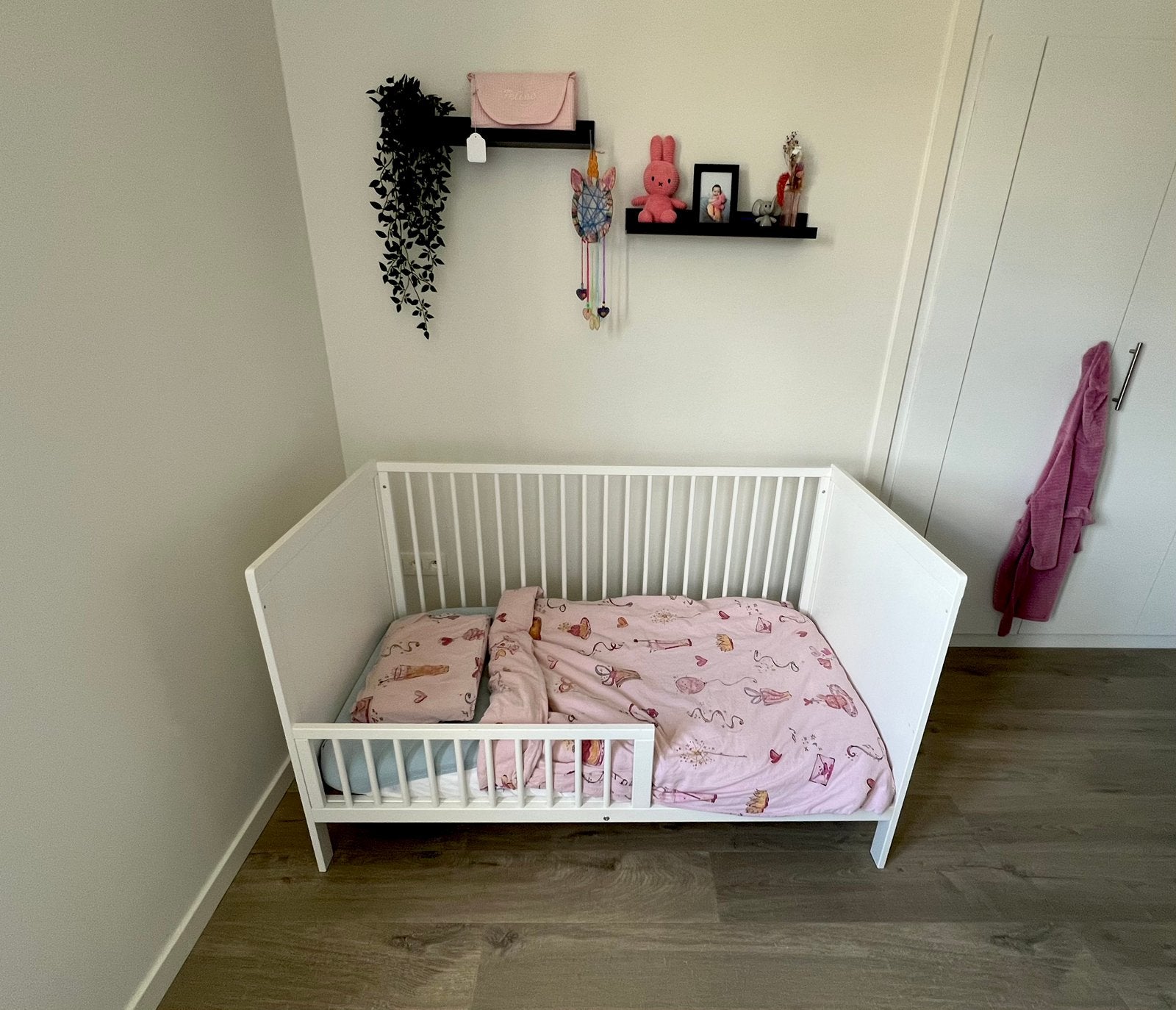 Meegroeibed te koop, Kinderen en Baby's, Kinderkamer | Bedden, 70 tot 85 cm, 140 tot 160 cm, Zo goed als nieuw, Ophalen