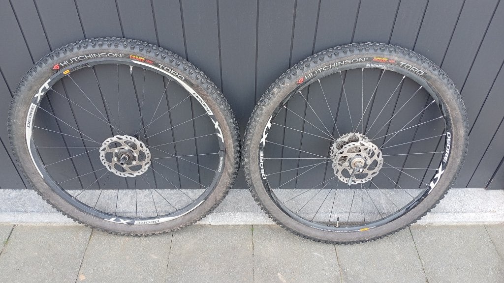 MTB-wielsets, Fietsen en Brommers, Fietsonderdelen, Gebruikt, Aluminium, Mountainbike, Shimano