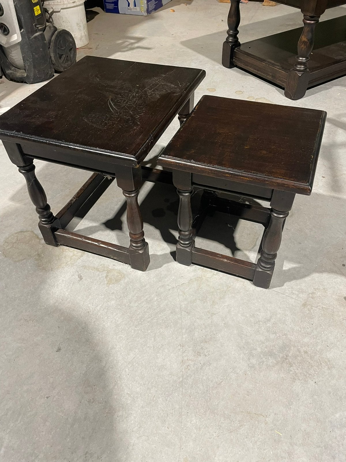 Eiken bijzettafel, Antiek en Kunst, Ophalen
