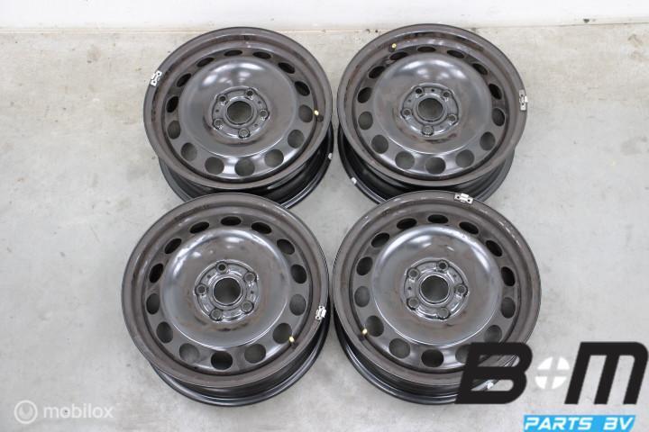 Org 16 inch stalen velgen VW Passat B8 5Q0601027CK, Auto-onderdelen, Gebruikt, Velg(en), 16 inch, Personenwagen