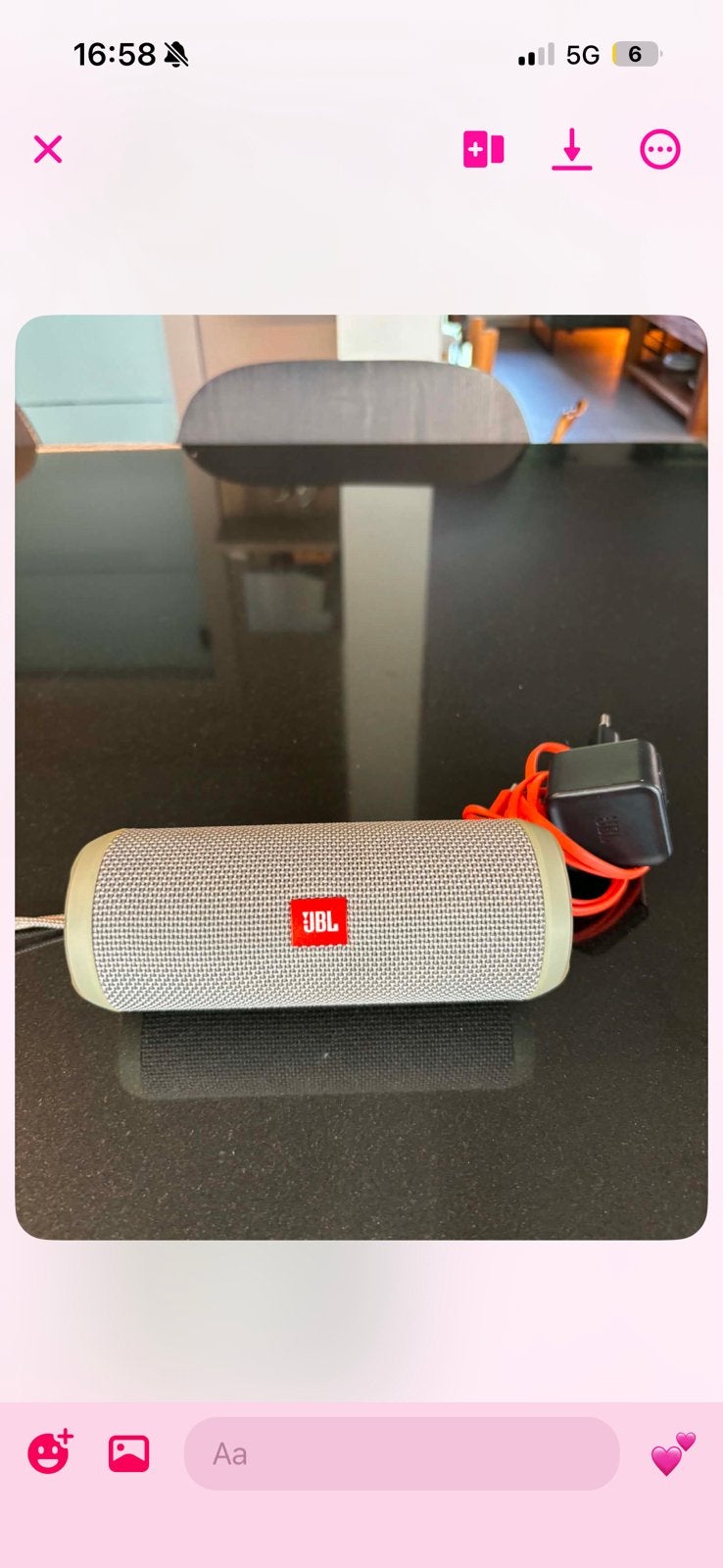 Mooie JBL Flip 3 draagbare  in een lichte/witte kleur., Bluetooth, Ophalen of Verzenden, Zo goed als nieuw, JBL