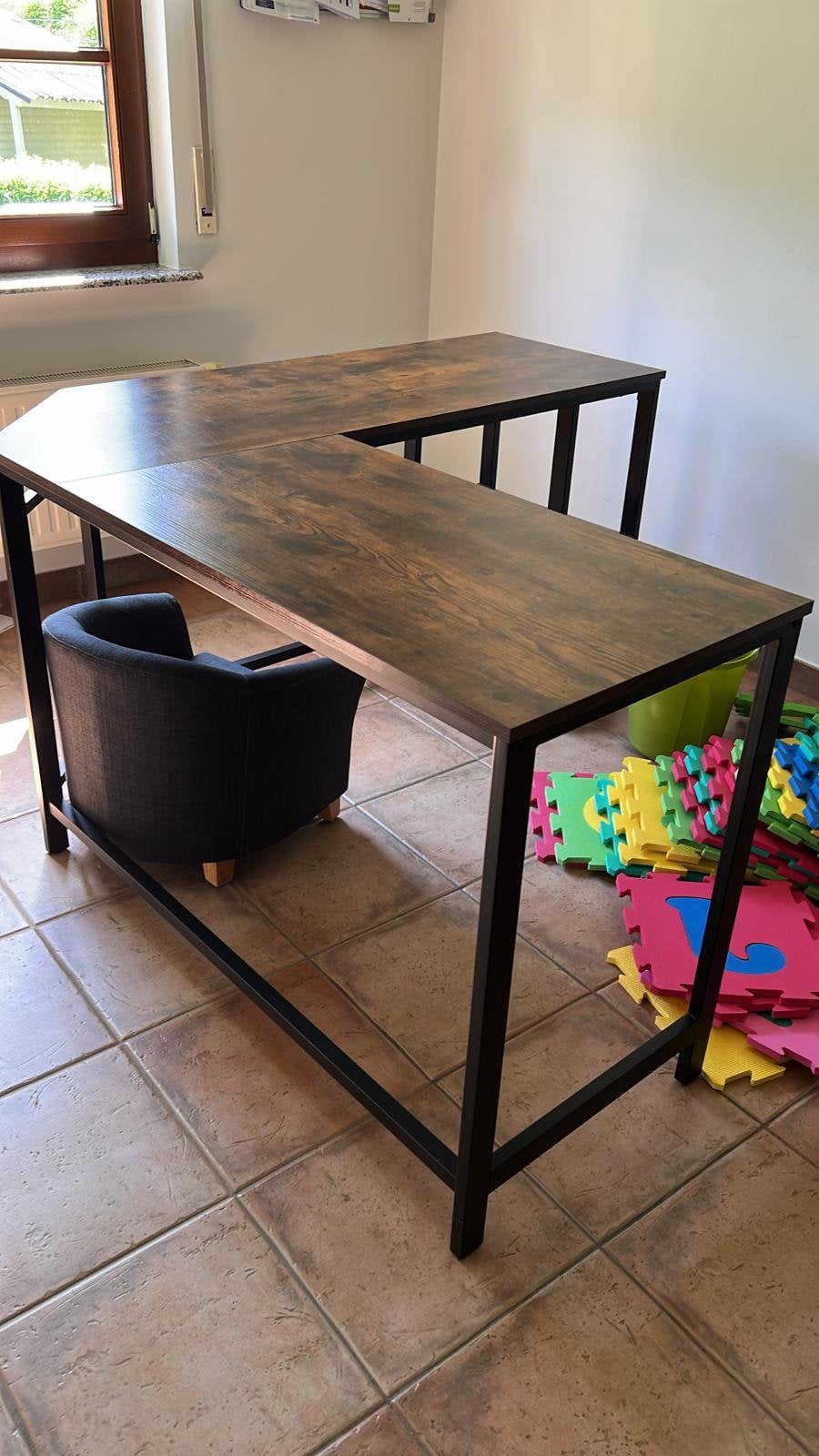 Bureau- L tafel 138x138x75 50 euro, Huis en Inrichting, Ophalen, Zo goed als nieuw