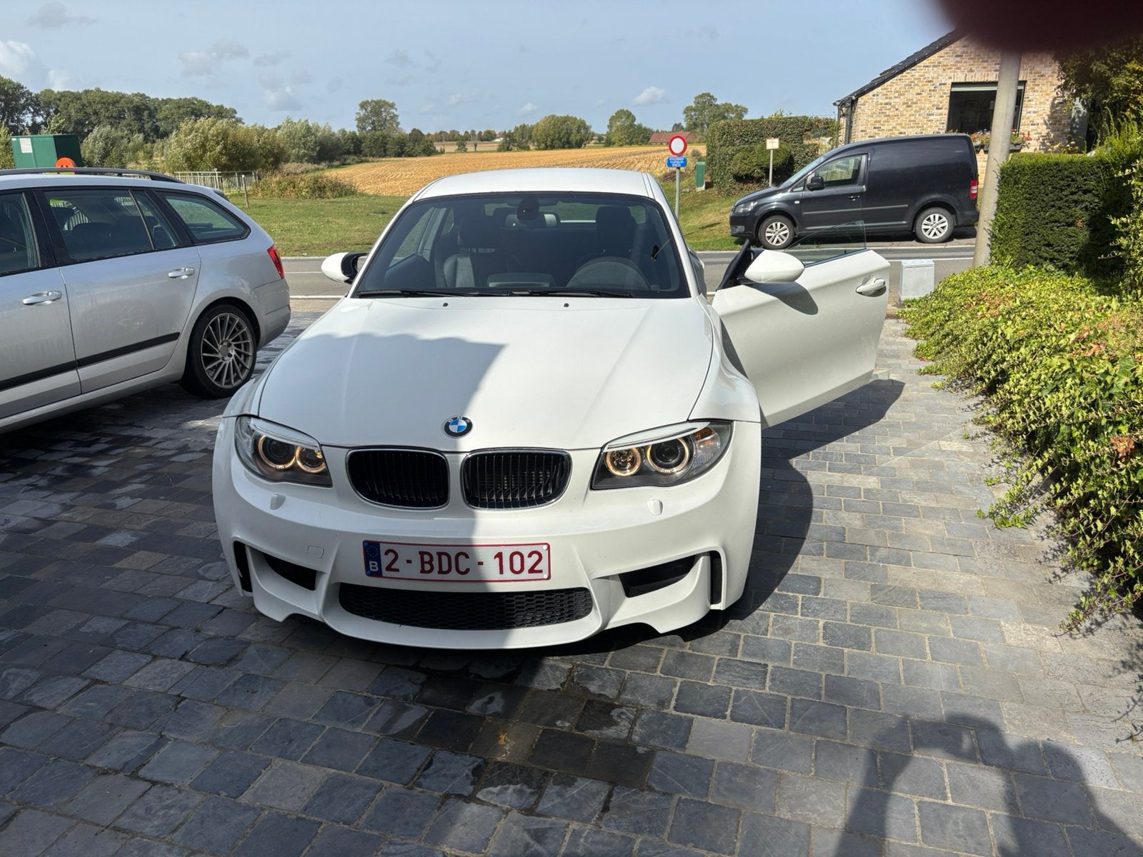 Te bmw 1m coupe, Auto's, Zwart, Automatische klimaatregeling, Wit, Handgeschakeld