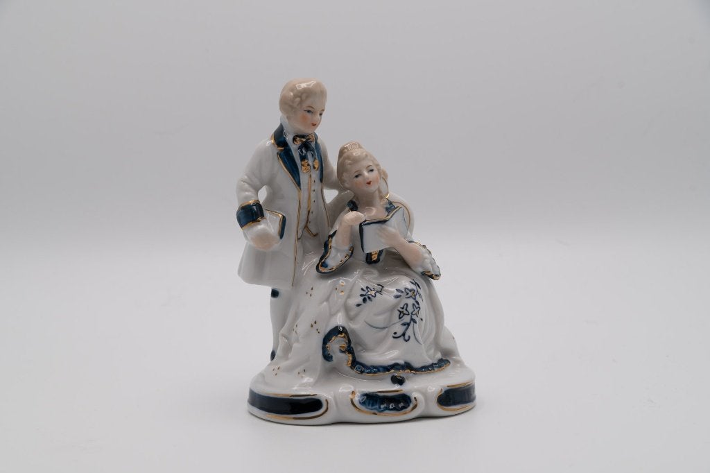 Vintage porseleinen figurine – 18e‐eeuwse stijl, Enlèvement