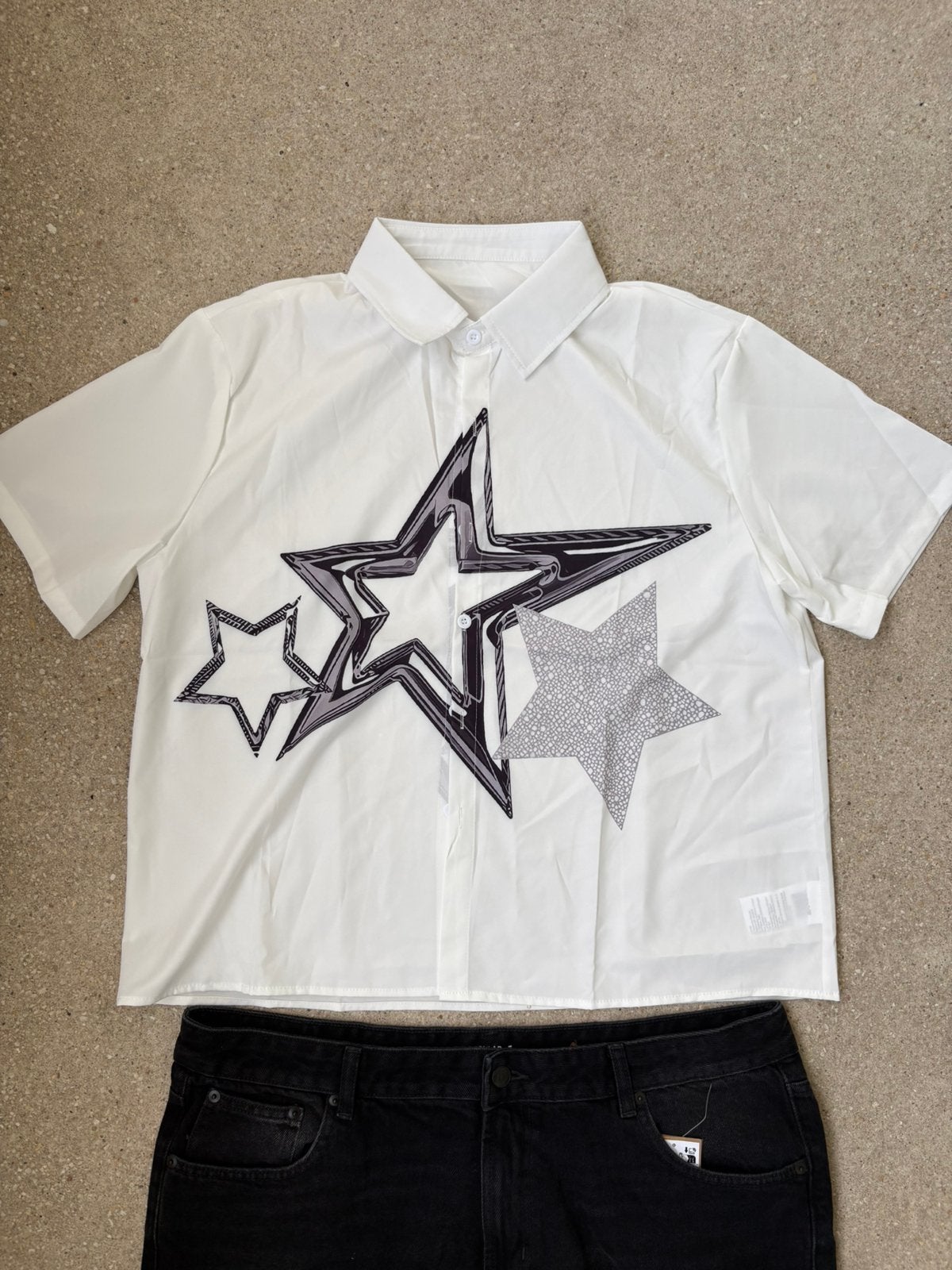 Chemise retro style japonais Y2K neuf taille M, Vêtements | Hommes, Chemises, Enlèvement ou Envoi, Neuf, Blanc, Tour de cou 39/40 (M)