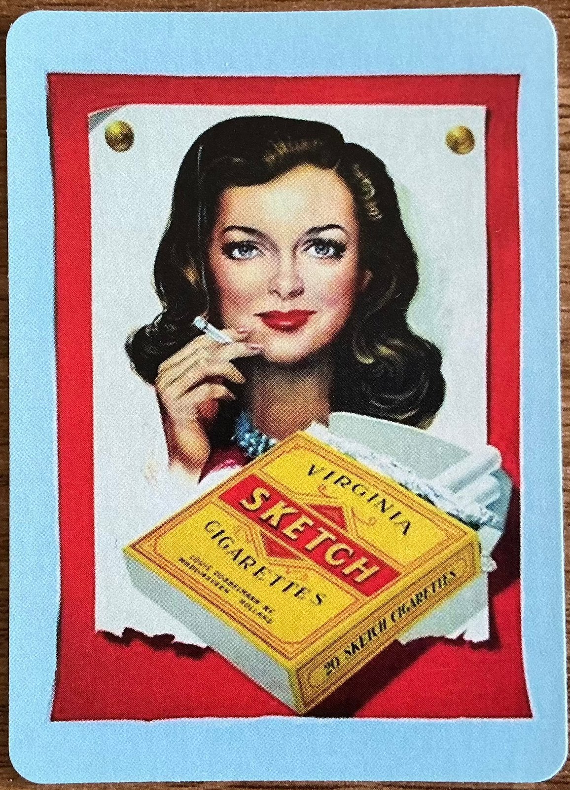 CIGARETTES EN SOIE VIRGINIE/SKETCH, Enlèvement ou Envoi, Comme neuf, Carte(s) à jouer